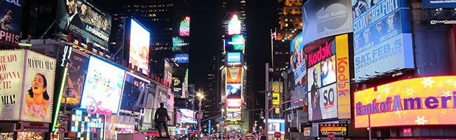 Broadway und Times Square